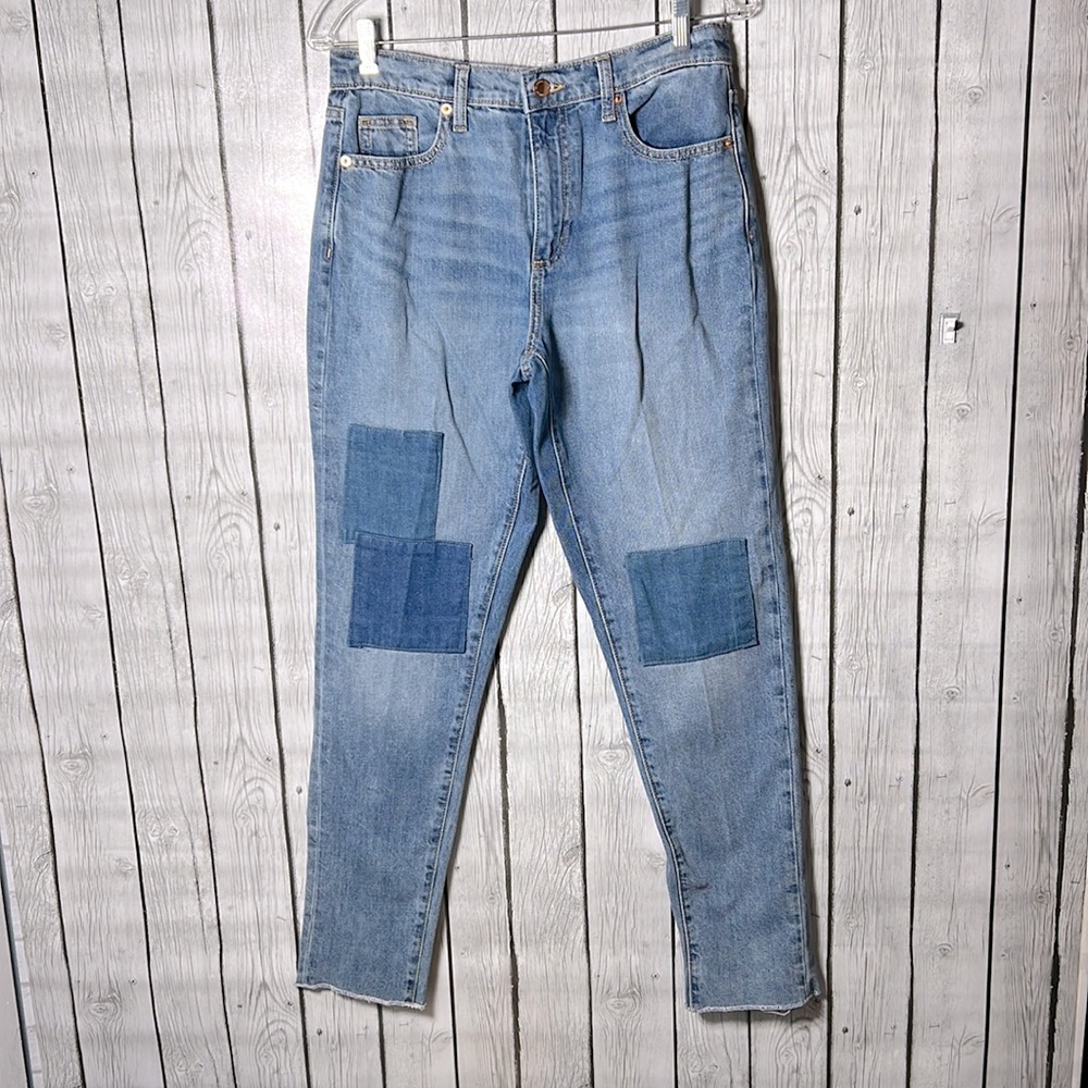 Universal Thread Boyfriend Patchwork Jeans Size 24 - image 2